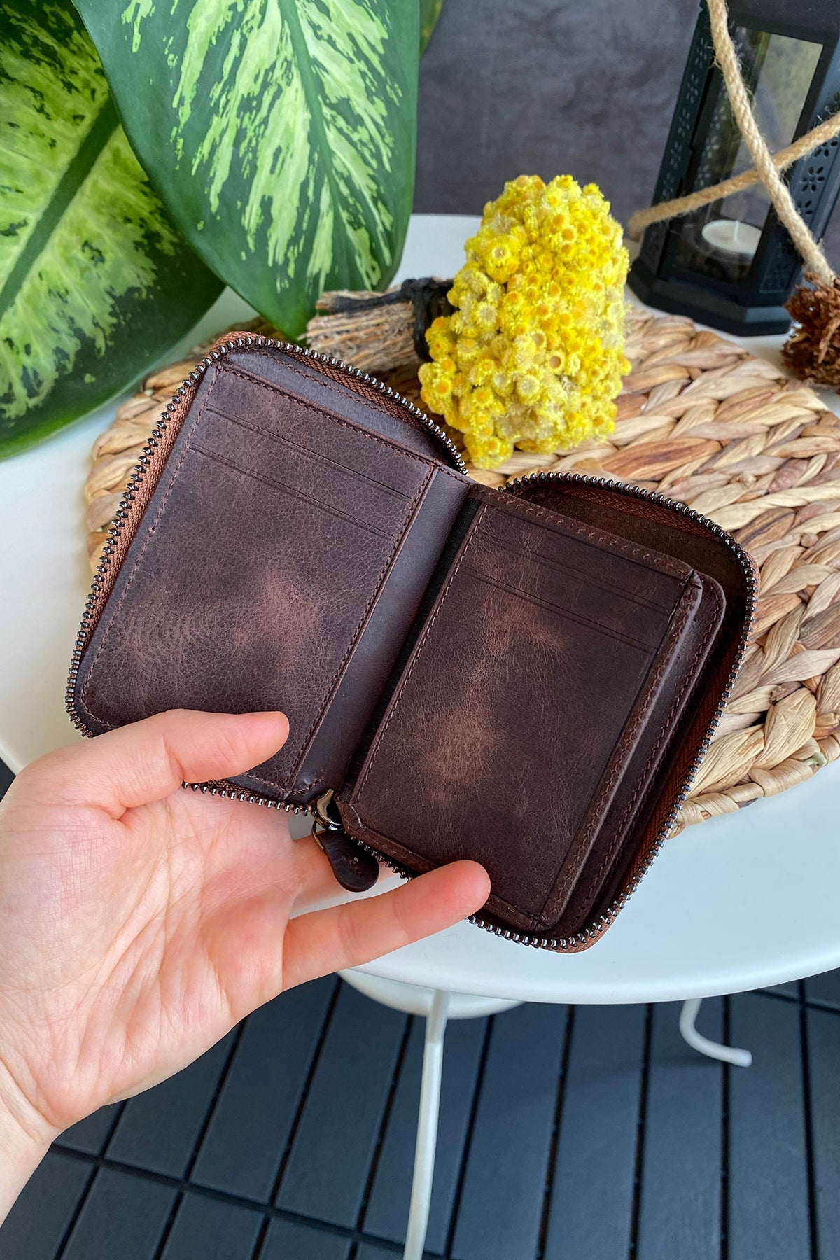 Porto - Genuine Leather Wallet with Zipper Feature